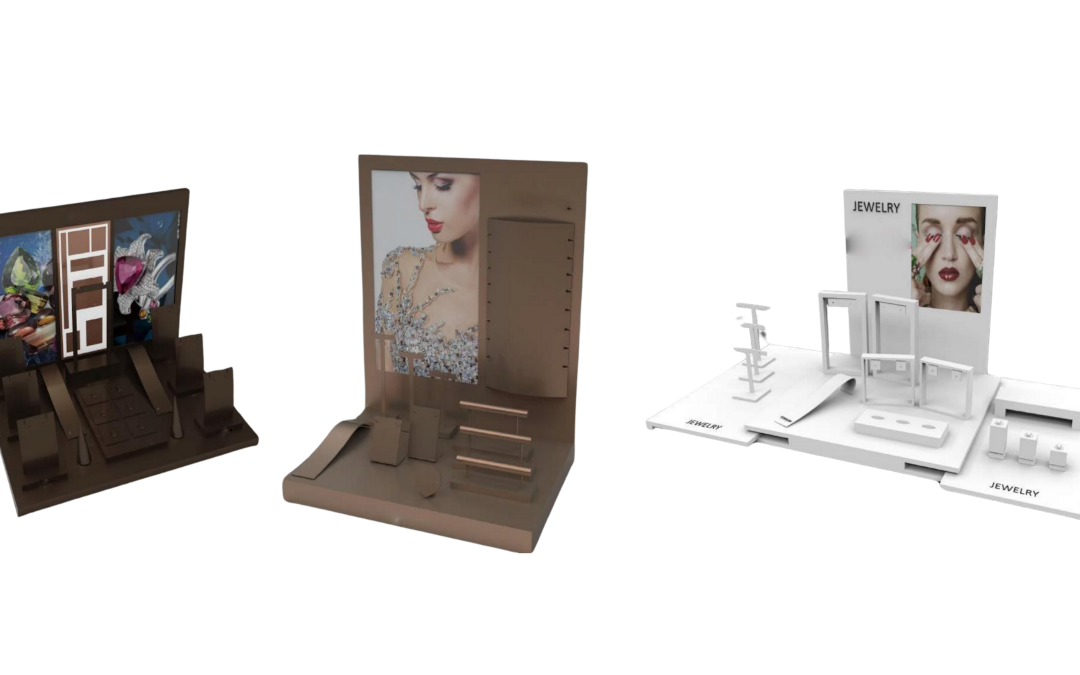 Displaye naladowe dla biżuterii