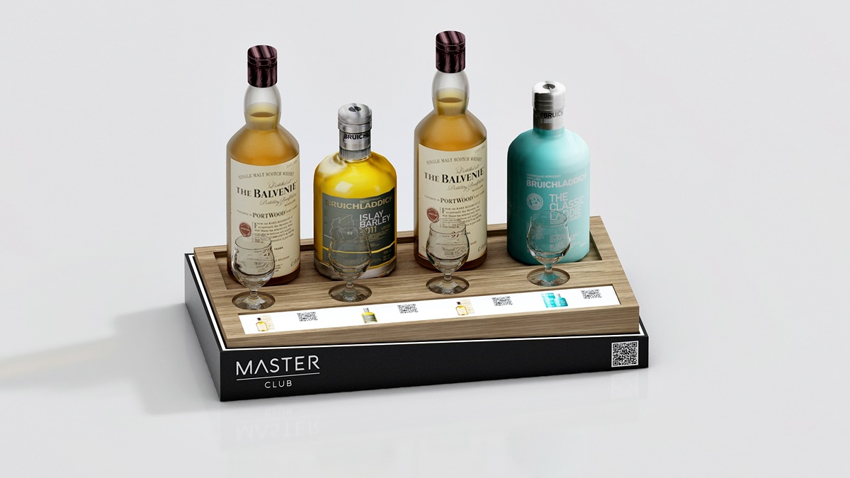 Ekspozycja naladowa premium z podświetleniem LED  – skuteczny branding POS dla HoReCa i FMCG